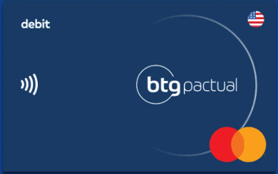 Cartão de Débito Internacional BTG Pactual