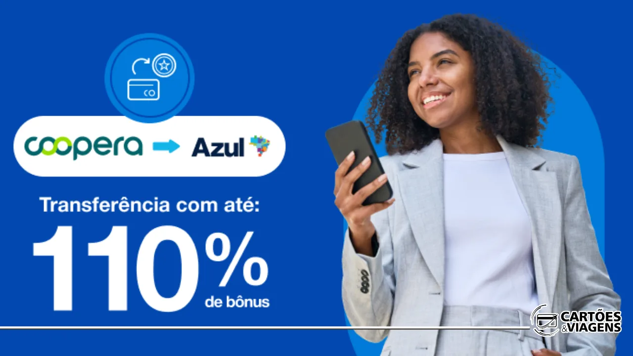 Coopera para o Azul Fidelidade com bônus: até 90% + 20% extras!