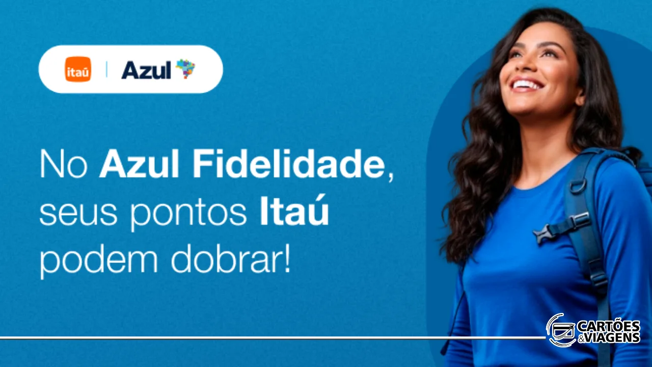 Banco Itaú para o Azul Fidelidade com até 100% de bônus (até 29/10)
