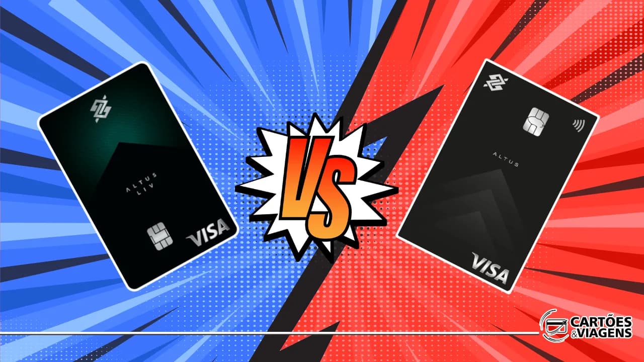 Cartão Altus vs Altus LIV: qual vale mais a pena? Comparação completa e objetiva