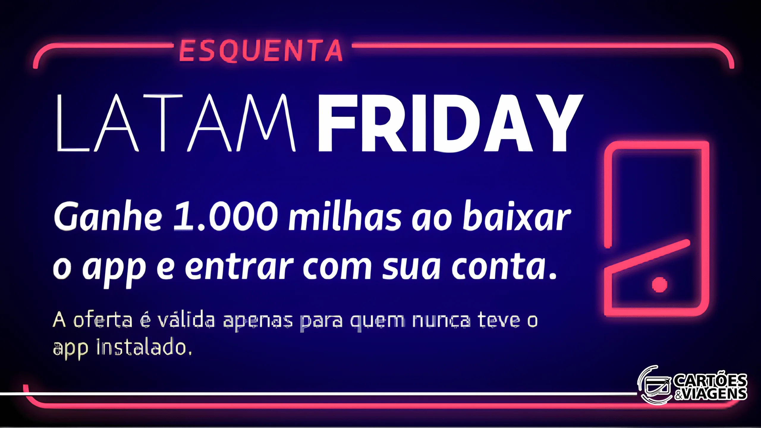 Pontos grátis LATAM: como ganhar 1.000 milhas baixando o app na Black Friday