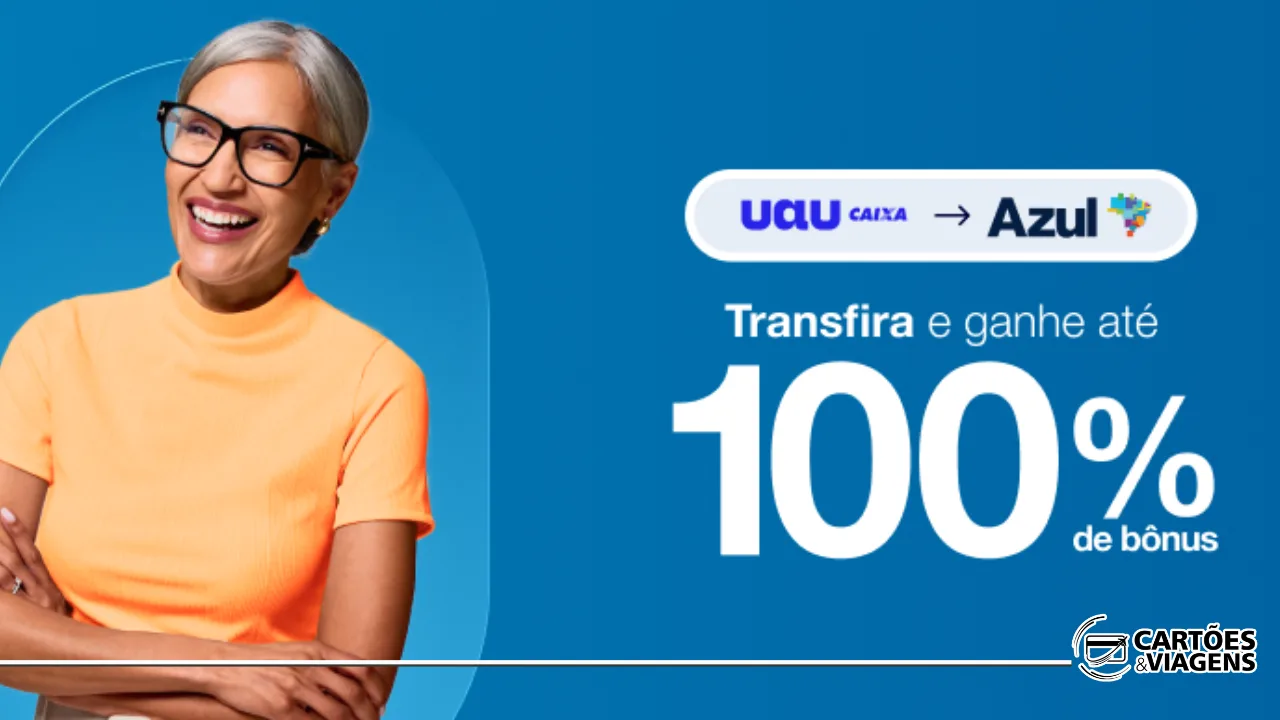 Transfira Azul e caixa com Bônus: promoção até 100% válida de 08 a 12/12/2025 Transfira Azul e caixa com Bônus: promoção até 100% válida de 08 a 12/12/2025