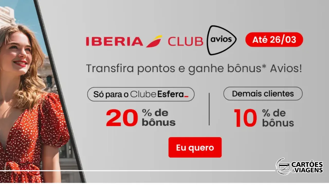 Esfera para Iberia com bônus: Vale a pena transferir pontos em 2026?