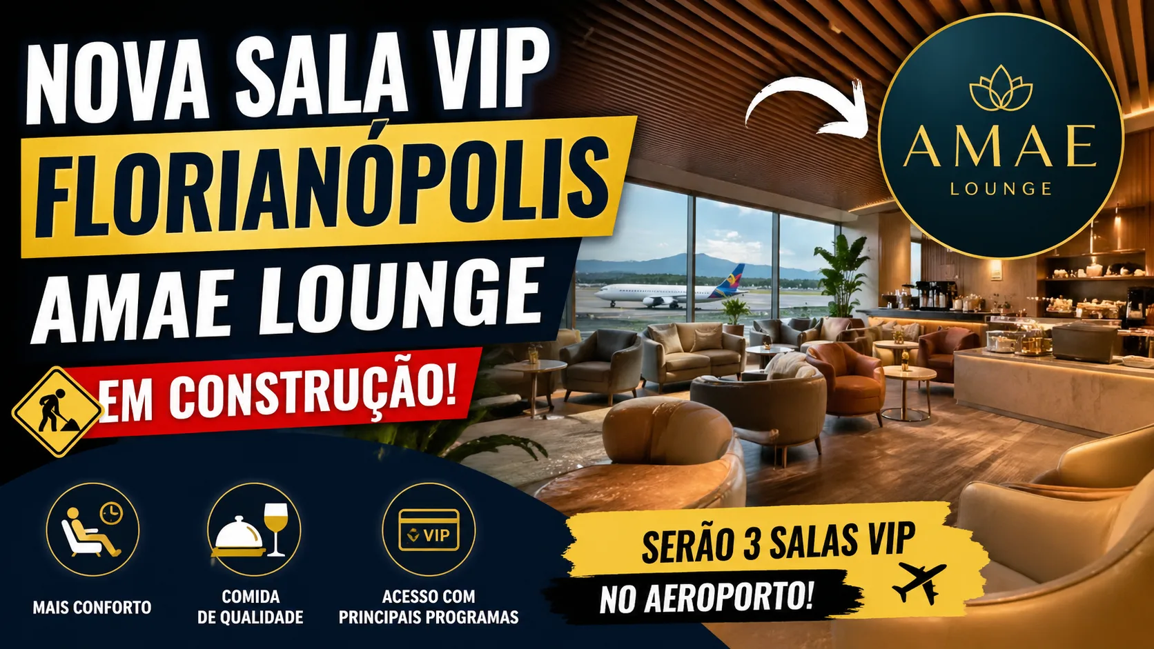 Nova sala VIP de Florianópolis será inaugurada em 24 de agosto