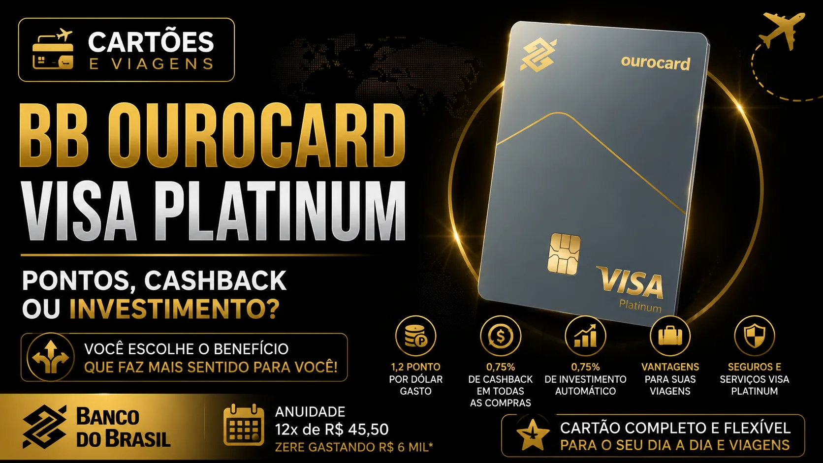 BB Ourocard Visa Platinum: vale a pena? Benefícios, pontos, cashback e como funciona BB Ourocard Visa Platinum: vale a pena? Benefícios, pontos, cashback e como funciona
