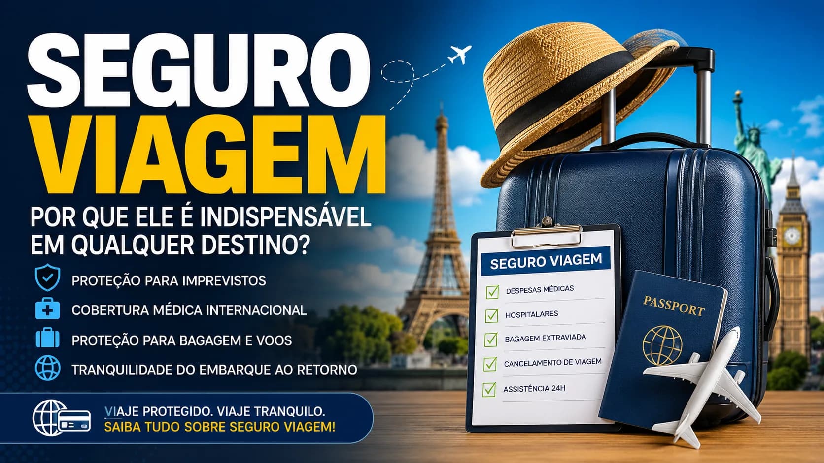 Seguro Viagem: entenda a importância de viajar protegido em qualquer destino
