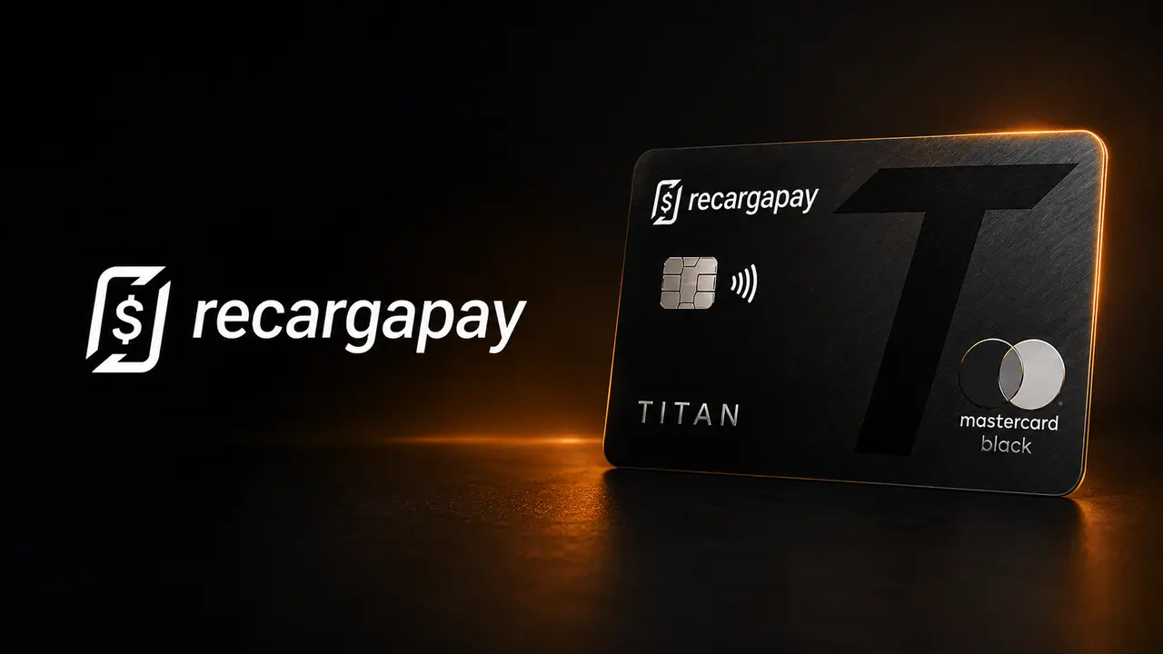 Cartão RecargaPay Black Titan: cashback de 2% ilimitado e benefícios Mastercard Black Cartão RecargaPay Black Titan: cashback de 2% ilimitado e benefícios Mastercard Black
