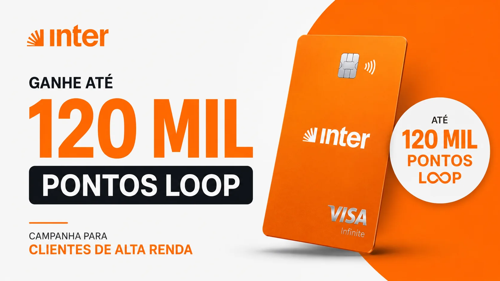 Inter Oferece Até 120 Mil Pontos Loop para Clientes de Alta Renda; Veja Como Participar