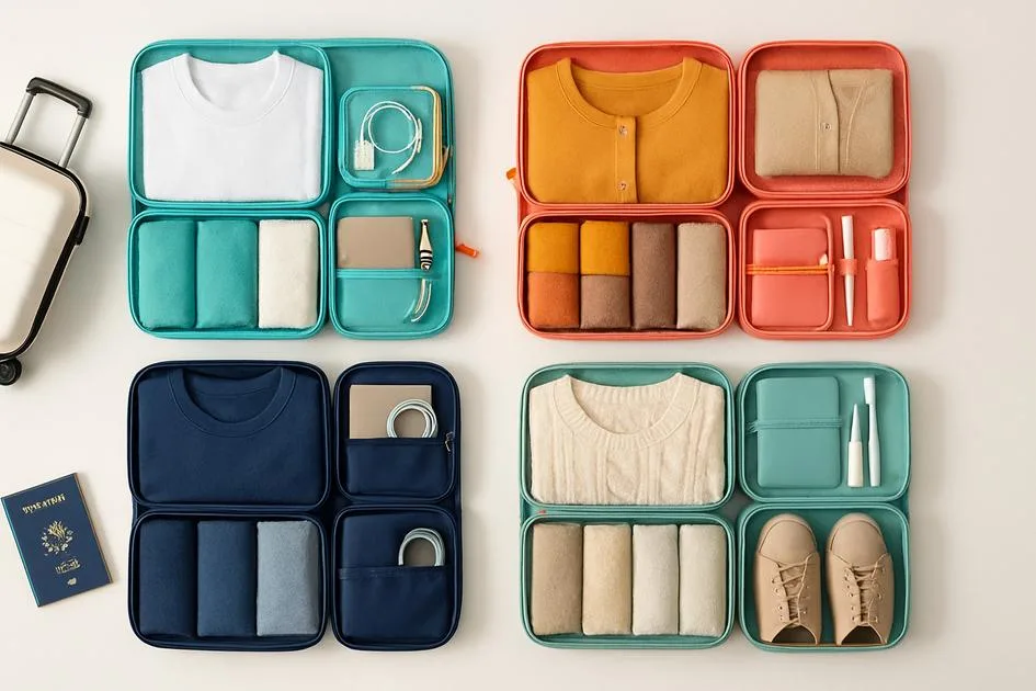 4 Melhores Organizadores de Mala para Viagem em 2026: Organizador Viagem Kit, Kit Organizador de Mala e Mais