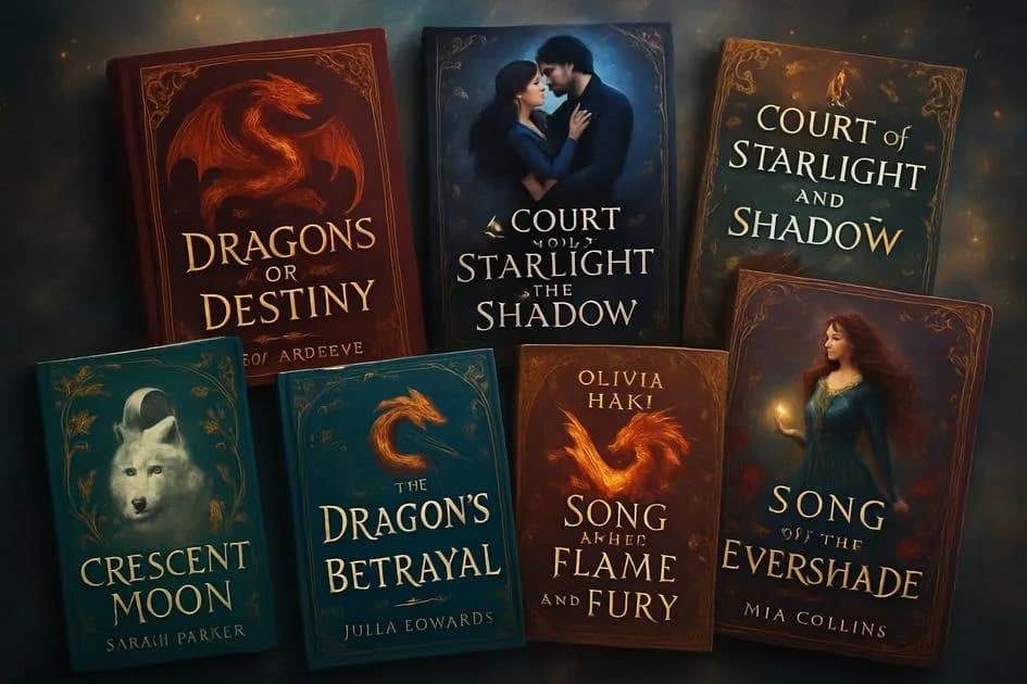 AMAZON 8.8 6 Melhores Livros de Fantasia 2026: Corte de Espinhos e Rosas, O Despertar da Lua Caída, Chama de Ferro, Noiva, O Jardim Secreto