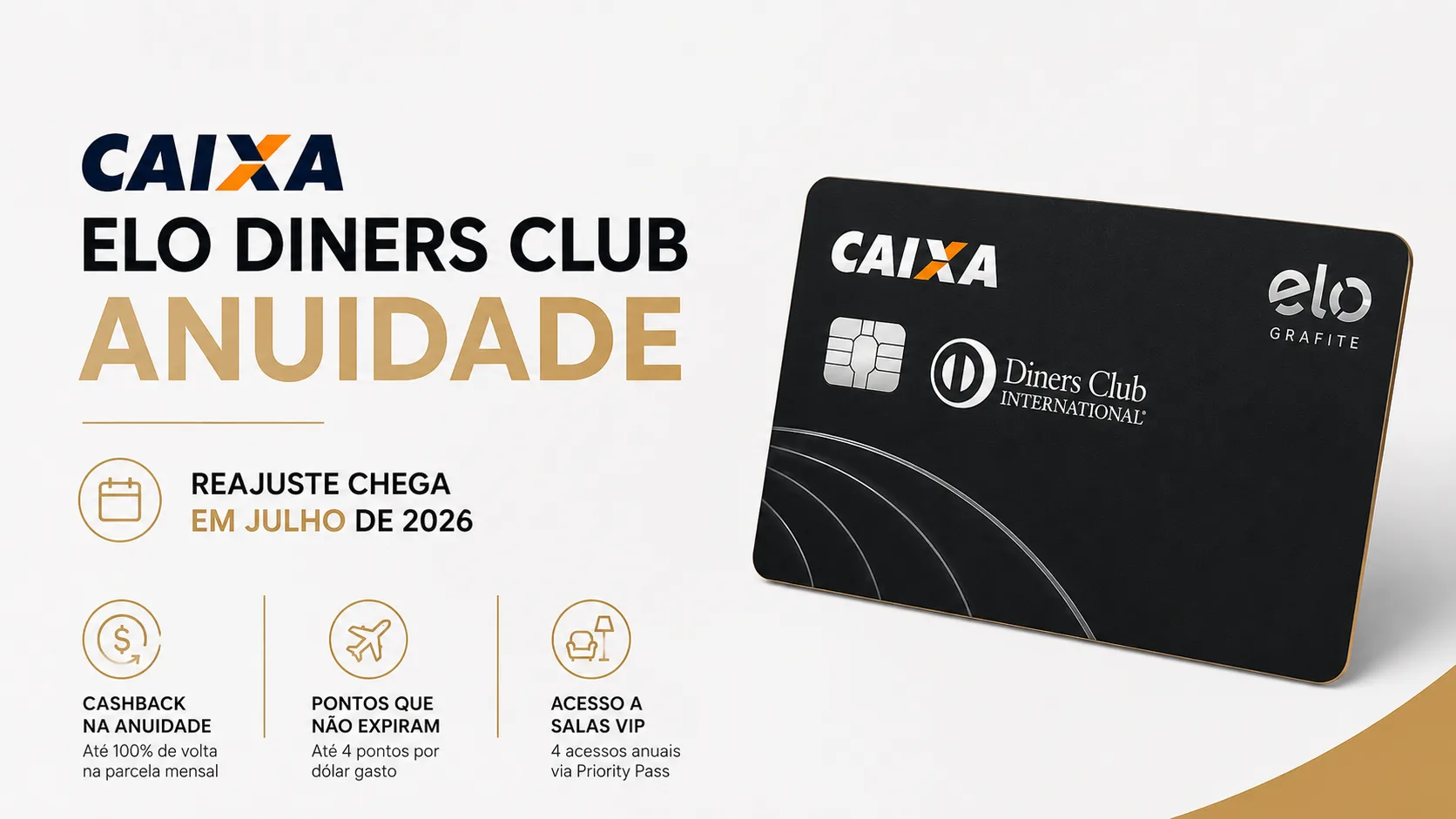 Caixa Elo Diners Club anuidade: Reajuste Chega em Julho e Clientes Podem Garantir Valor Antigo