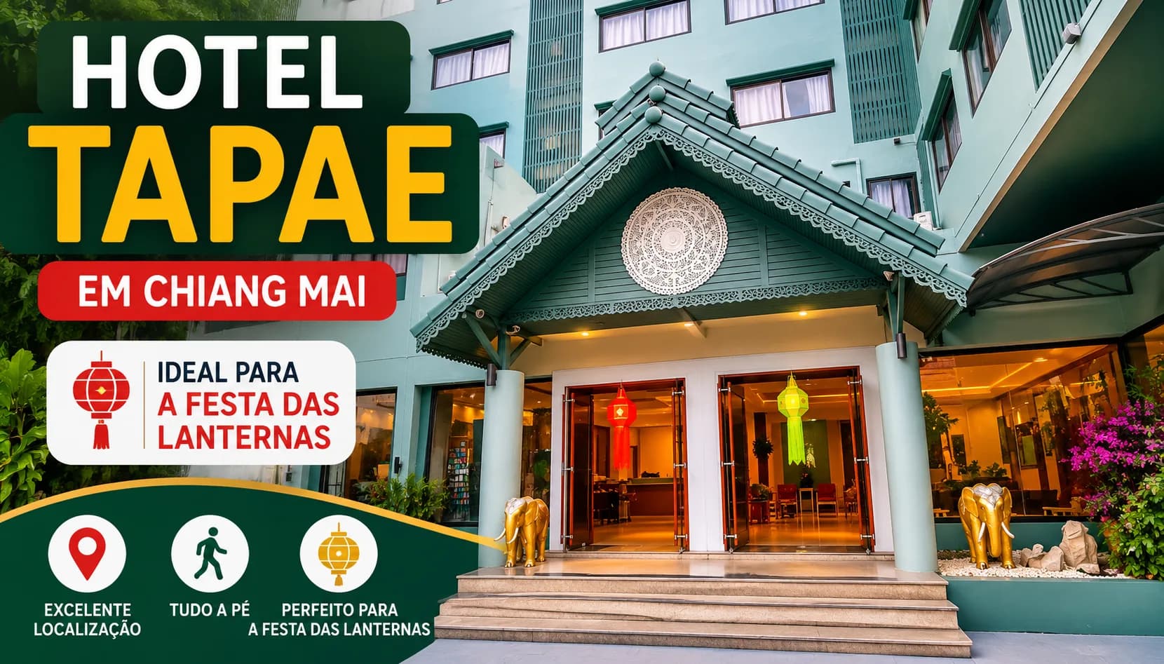 Hotel Tapae em Chiang Mai: Nossa Experiência em Chiang Mai Durante a Festa das Lanternas