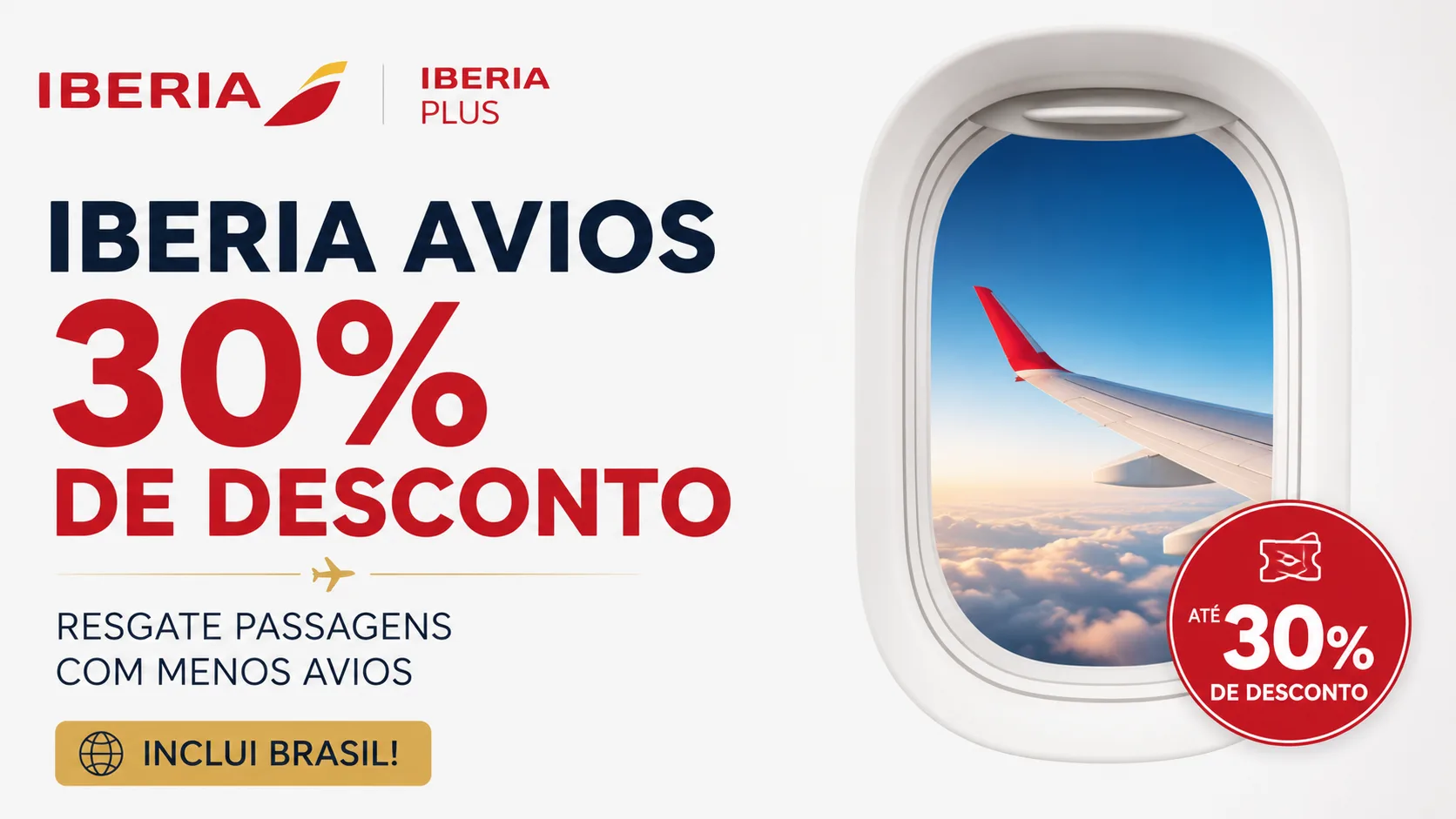 Iberia Avios 30% de Desconto: Promoção Pode Reduzir o Custo de Passagens para Europa e América do Sul
