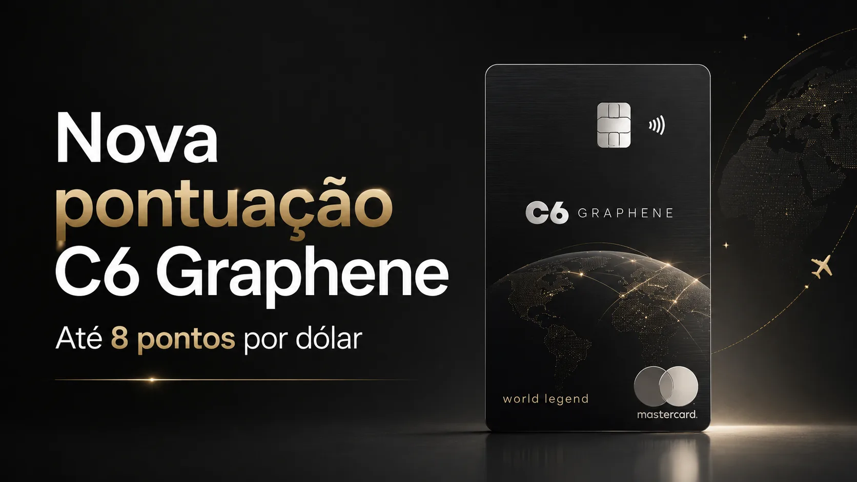 Nova pontuação C6 Graphene: cartão passa a oferecer até 8 pontos por dólar Nova pontuação C6 Graphene: cartão passa a oferecer até 8 pontos por dólar
