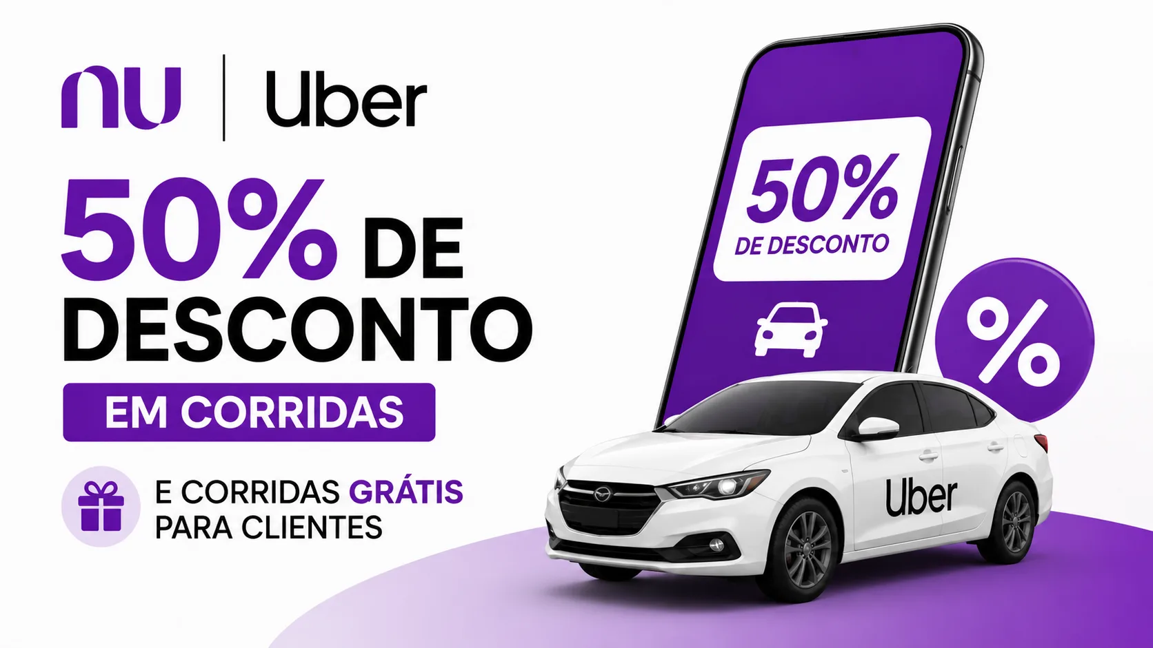 Nubank Uber 50% de Desconto: Saiba Como Ganhar Corridas Mais Baratas e Até Viagens Grátis