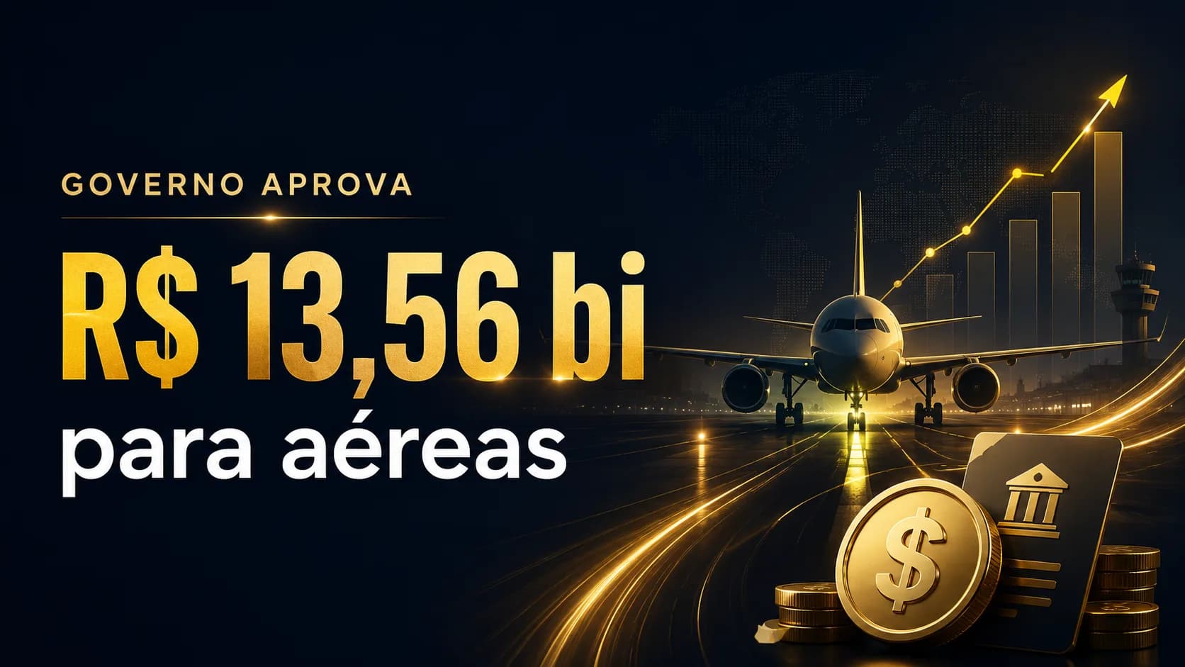 Pacote para companhias aéreas: governo aprova R$ 13,56 bilhões em financiamento para o setor aéreo