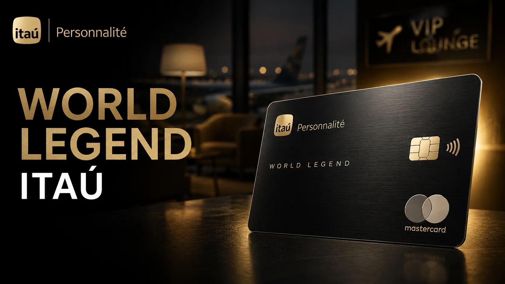 Cartão Personnalité World Legend Mastercard: Itaú lança novo cartão com salas VIP ilimitadas e até 5 pontos por dólar Cartão Personnalité World Legend Mastercard: Itaú lança novo cartão com salas VIP ilimitadas e até 5 pontos por dólar