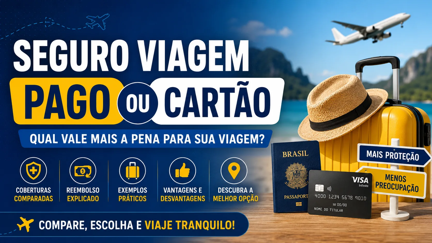 Seguro Viagem Pago ou Cartão de Crédito: Qual a Melhor Escolha para sua Viagem em 2026?