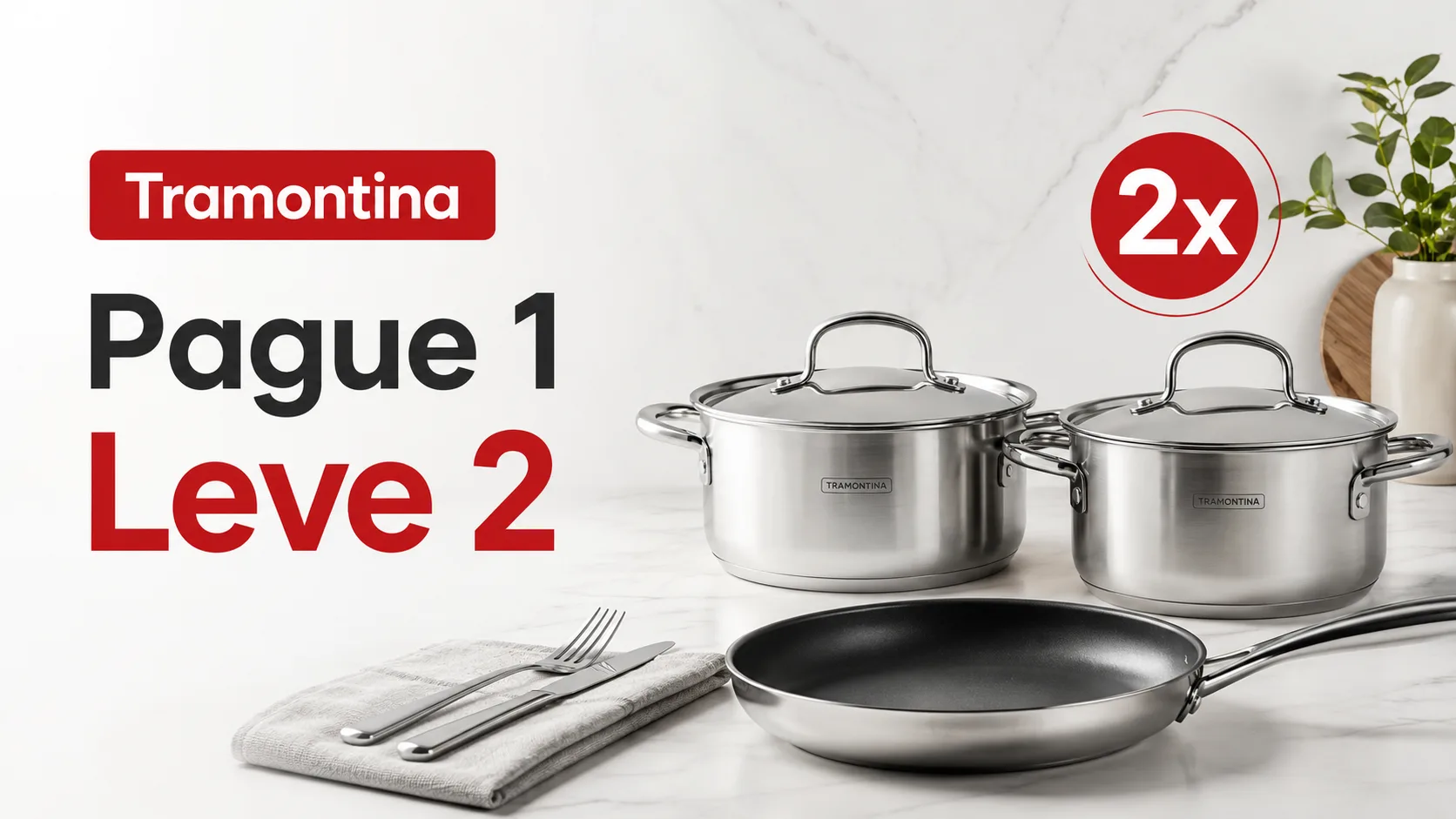 Tramontina Pague 1 Leve 2: oferta no Mastercard Surpreenda vai até 31/12/2026