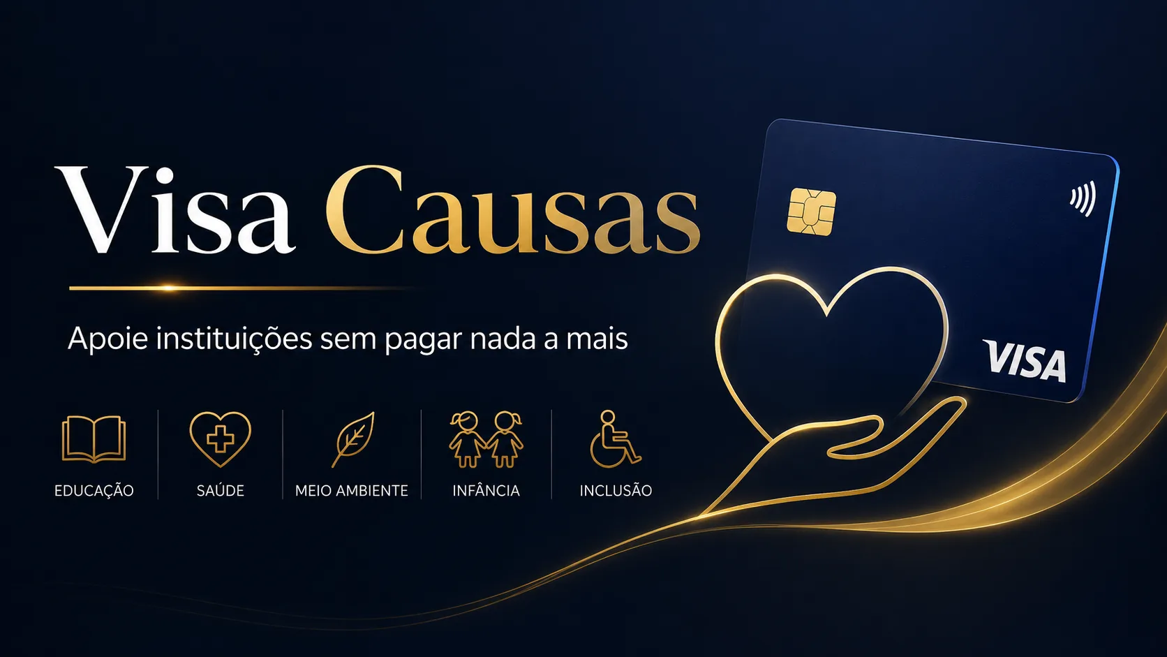 Visa Causas: como apoiar instituições sociais usando seu cartão Visa sem pagar nada a mais