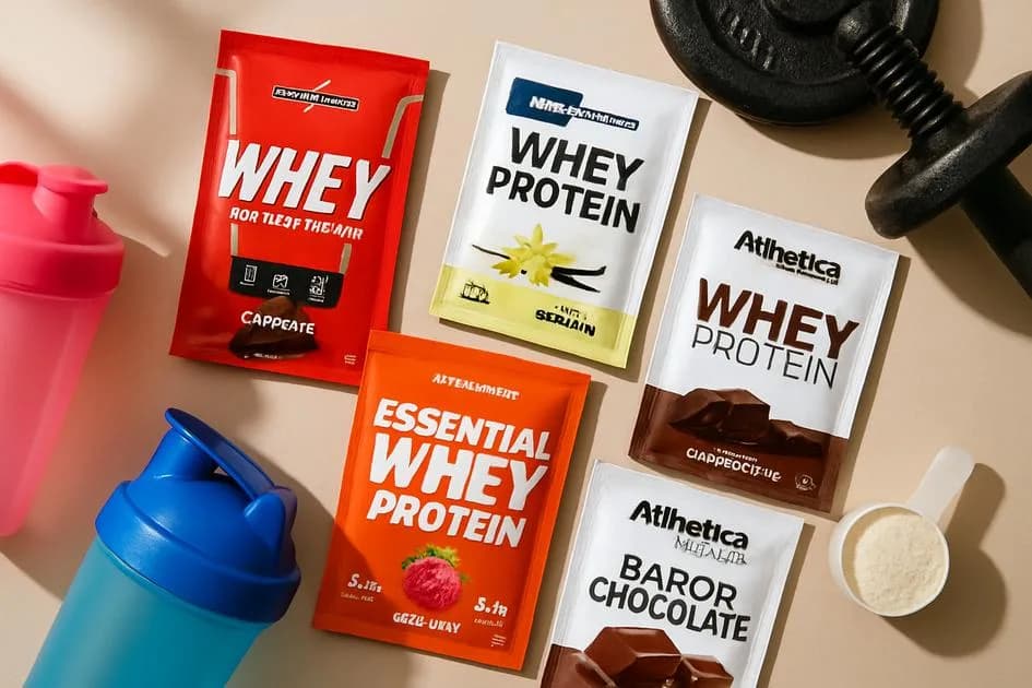 Top 5 Melhores whey protein sachês para levar na mala: Integralmedica, Newnutrition, Adaptogen, Atlhetica e Mais