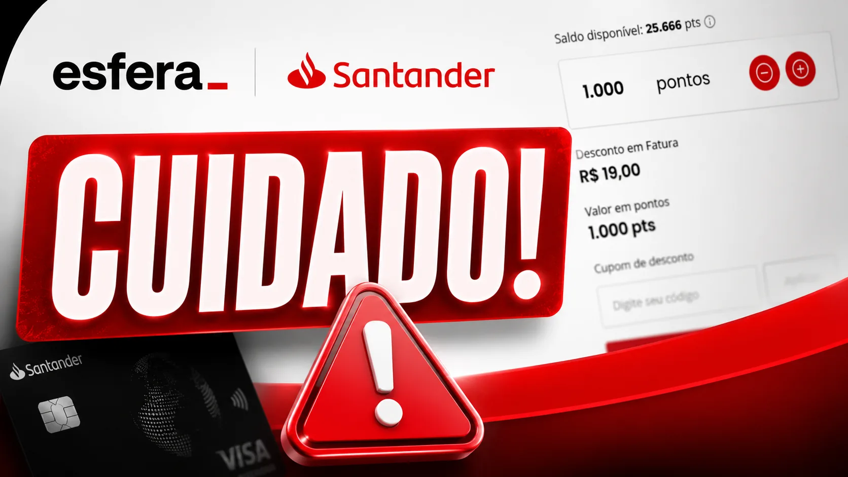 Cuidado: Esfera oferece R$ 19 por mil pontos para abater a fatura
