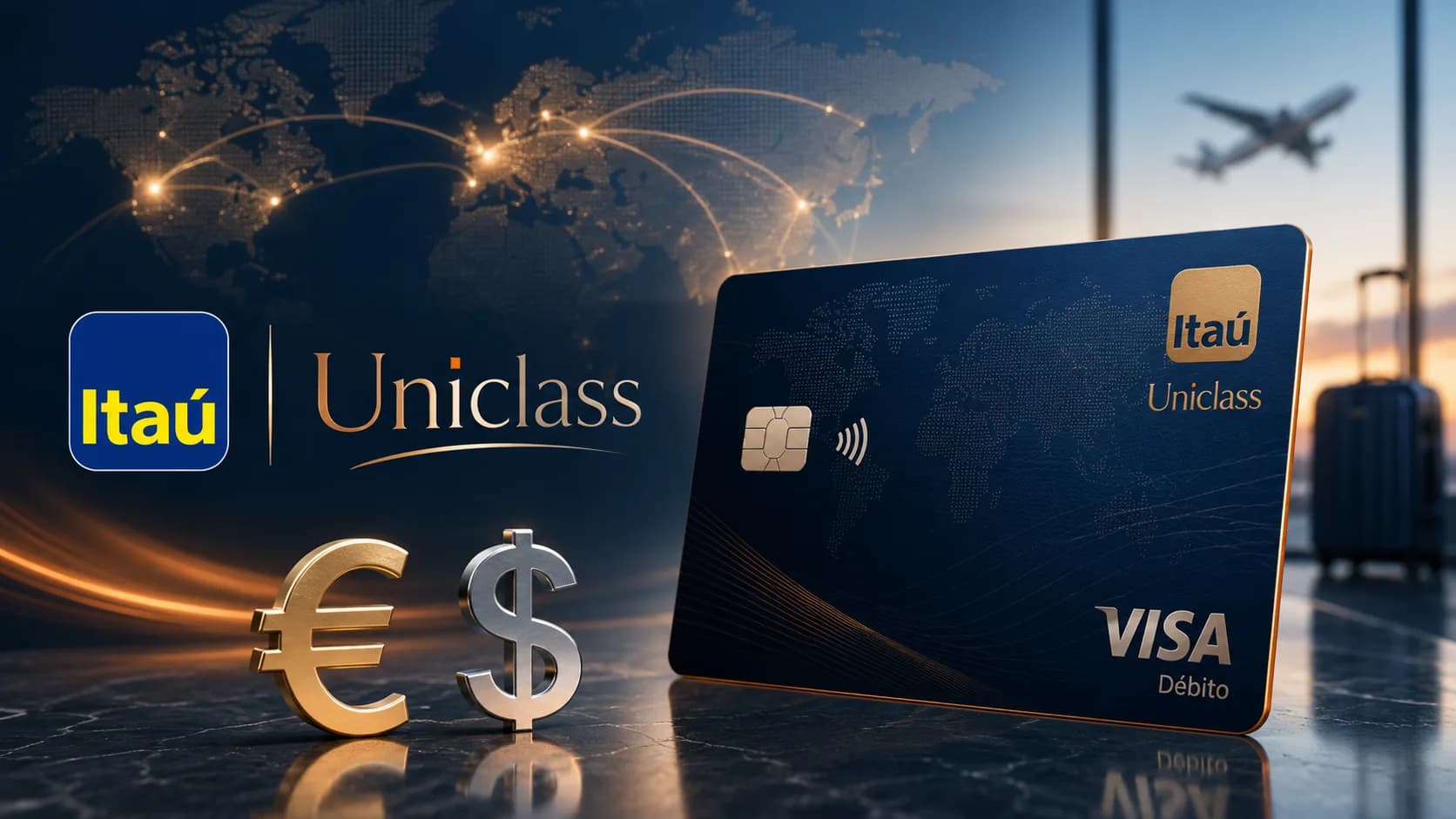 Itaú Uniclass lança Conta Global com dólar, euro e cartão internacional gratuito