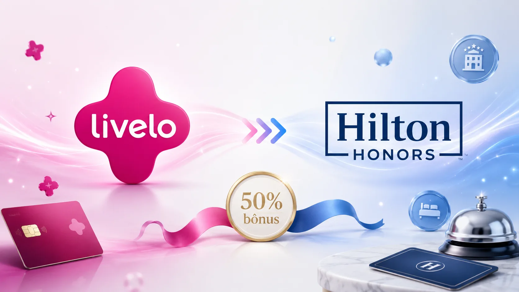 Livelo Hilton Honors 50% bônus: promoção oferece bonificação na transferência de pontos