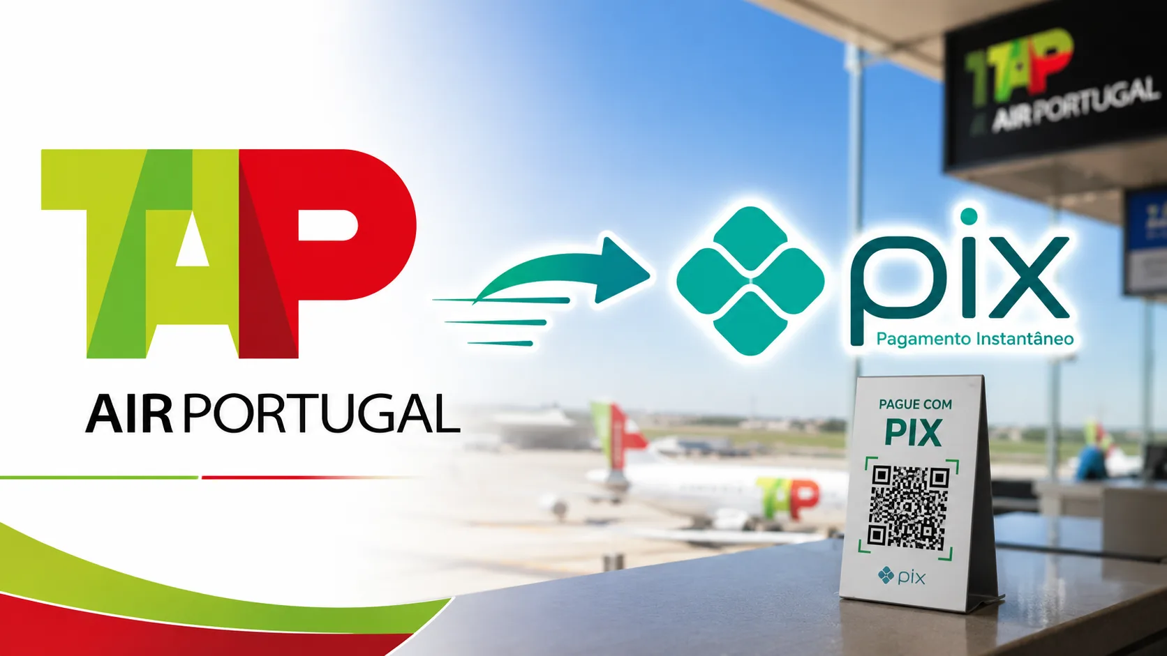 TAP pagamento Pix: companhia passa a aceitar Pix nos guichês de aeroportos brasileiros
