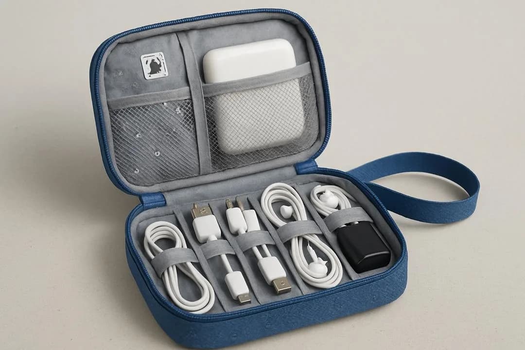Bolsa Organizadora de Cabos: Não perca mais seu carregodor de Celular em Viagem