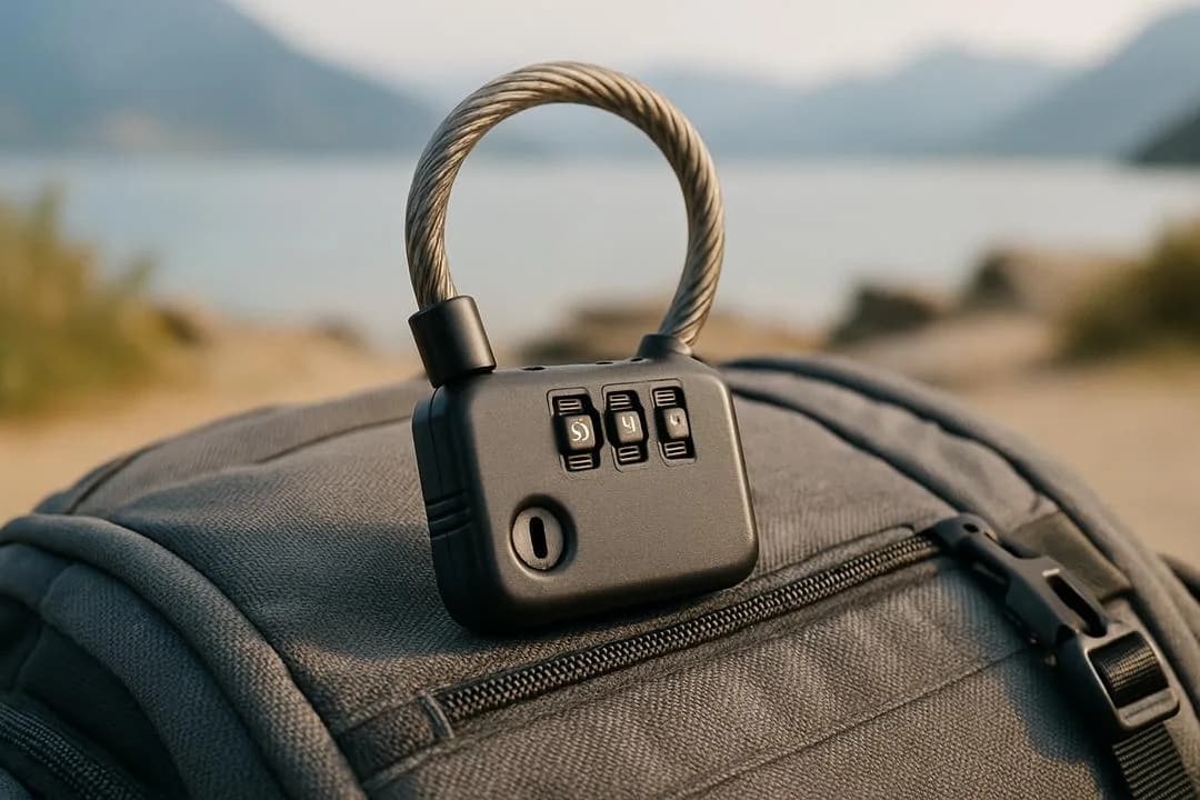 OBRIGATÓRIO!! Cadeado Cabo Aço Senha: Segurança Garantida em sua viagem OBRIGATÓRIO!! Cadeado Cabo Aço Senha: Segurança Garantida em sua viagem