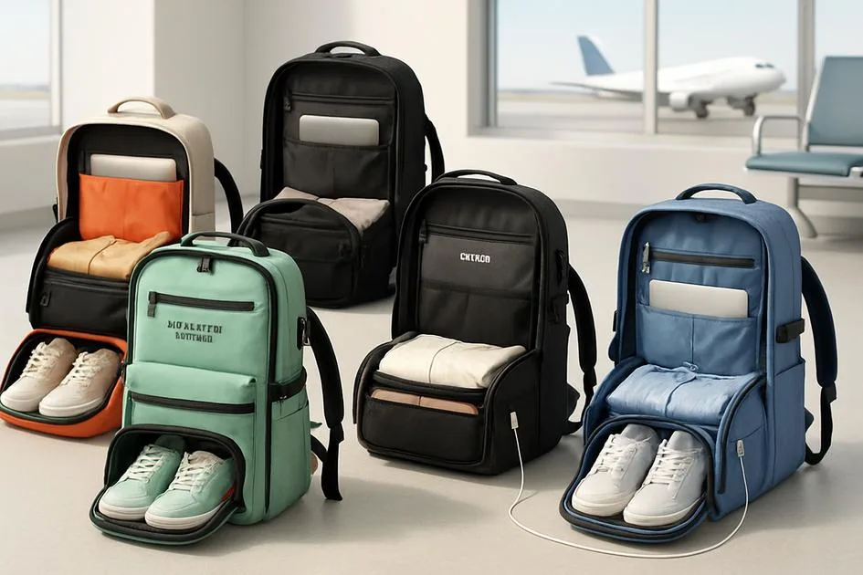 AMAZON 8.8!! Top 6 Melhores Mochilas Expansíveis de Viagem 2026: Romantic Crown, Coowoz etc