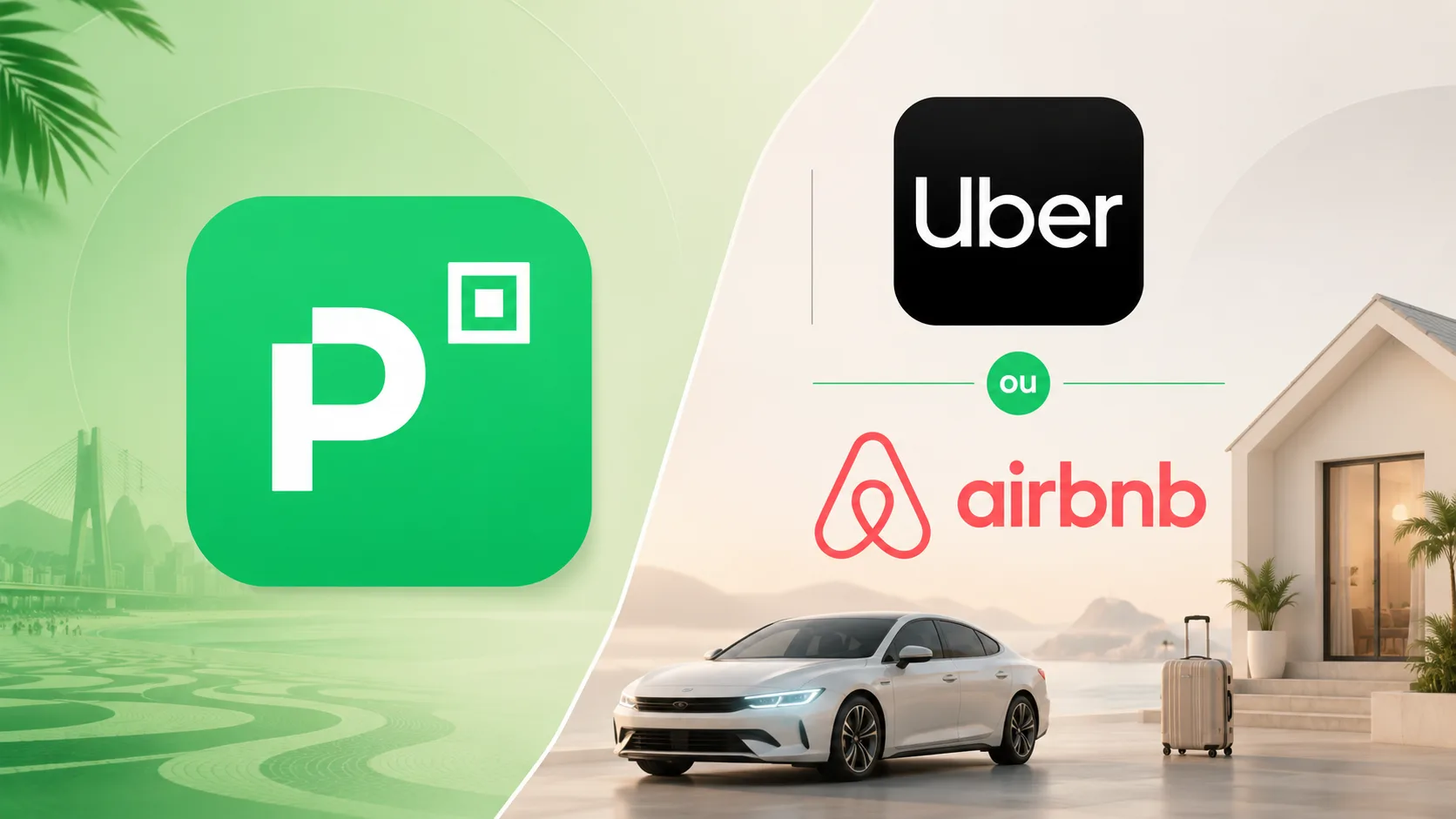 Créditos Uber ou Airbnb com 15% de cashback disponíveis!