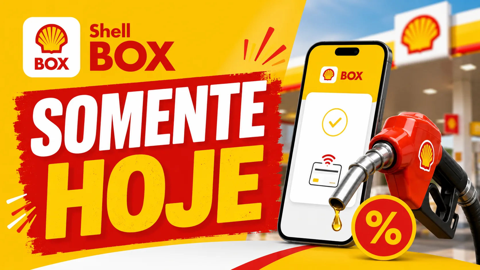 Shell Box R$ 0.10: ganhe desconto por litro somente hoje