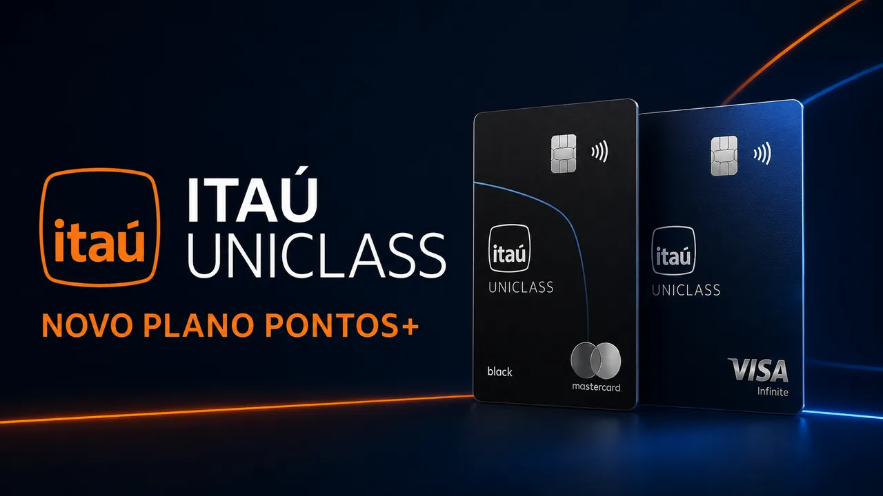Itaú renova cartões Uniclass Black e Infinite com até 2,5 pontos por dólar e salas VIP