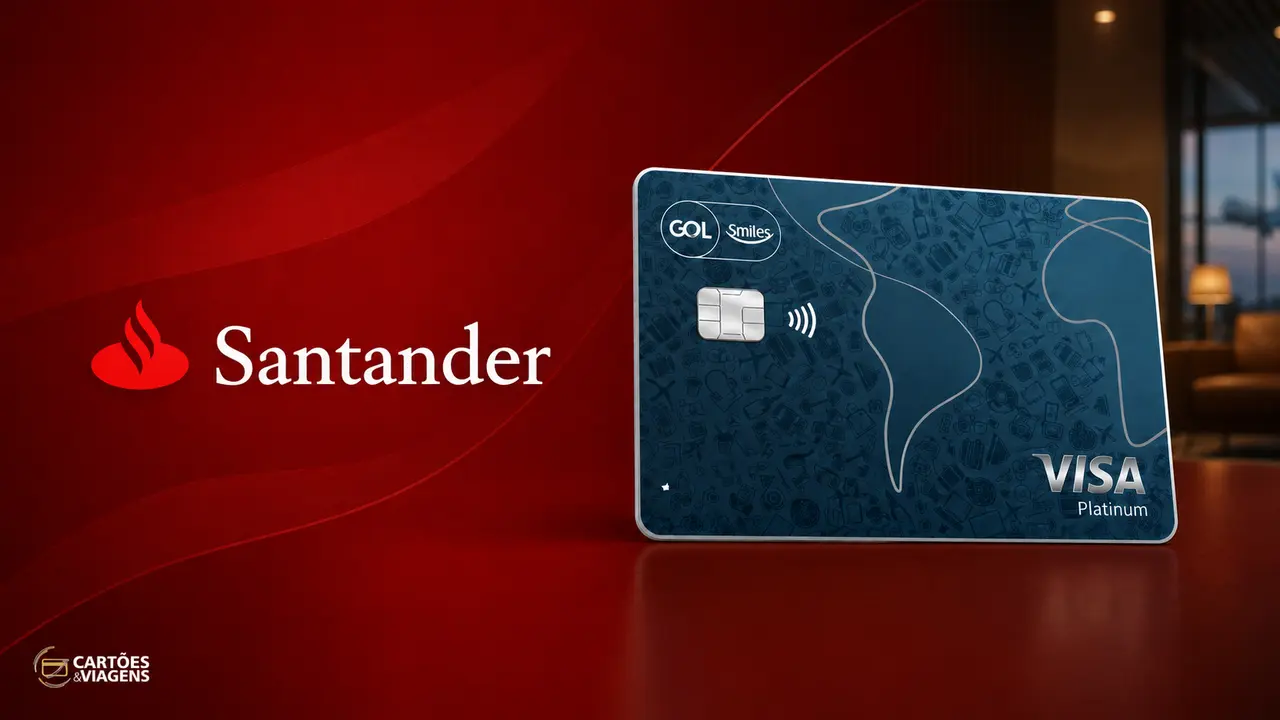 Gol Smiles Santander Visa Platinum: benefícios, pontuação e nova regra das salas VIP