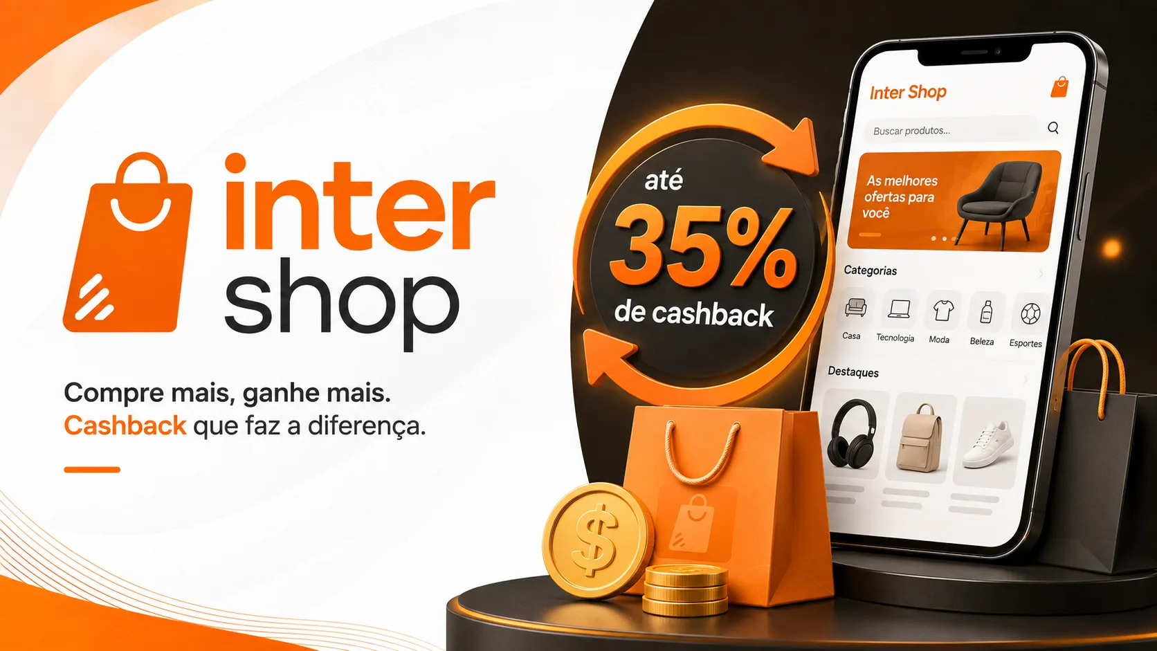 Cashback Inter Shop 35%: Temu, Magalu, Riachuelo e outras lojas oferecem dinheiro de volta