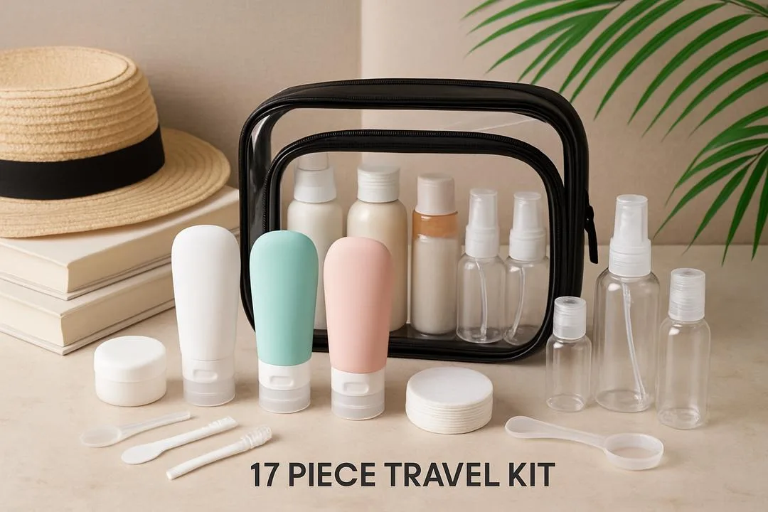 PROMOÇÃO!! Kit de Frascos de Viagem: Praticidade em 2026