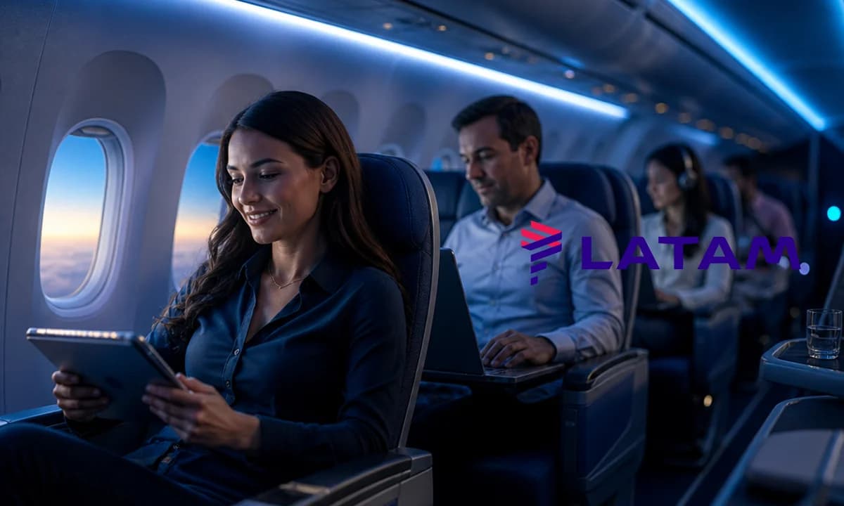 LATAM terá internet via satélite em novos aviões