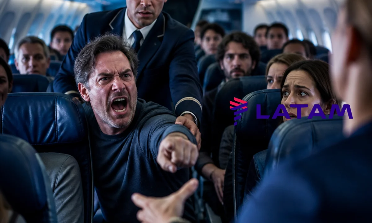 Voo da Latam atrasa após passageiro se recusar a deixar avião