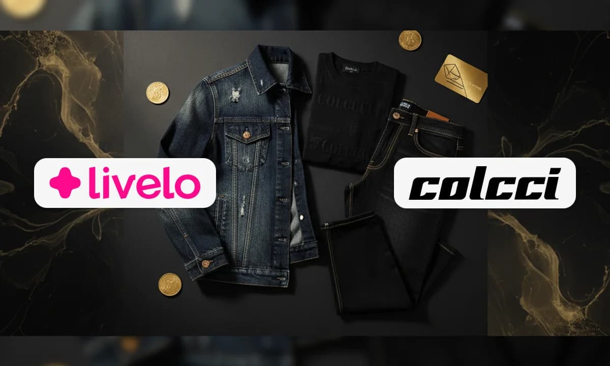 Colcci e Livelo: Ganhe 6 pontos por R$ 1 na Colcci em compras até 30 de setembro!