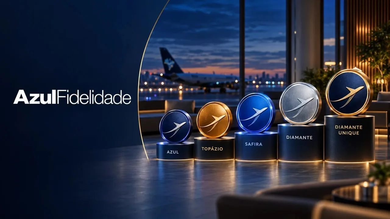 Categorias Azul Fidelidade: Topázio, Safira, Diamante e Diamante Unique