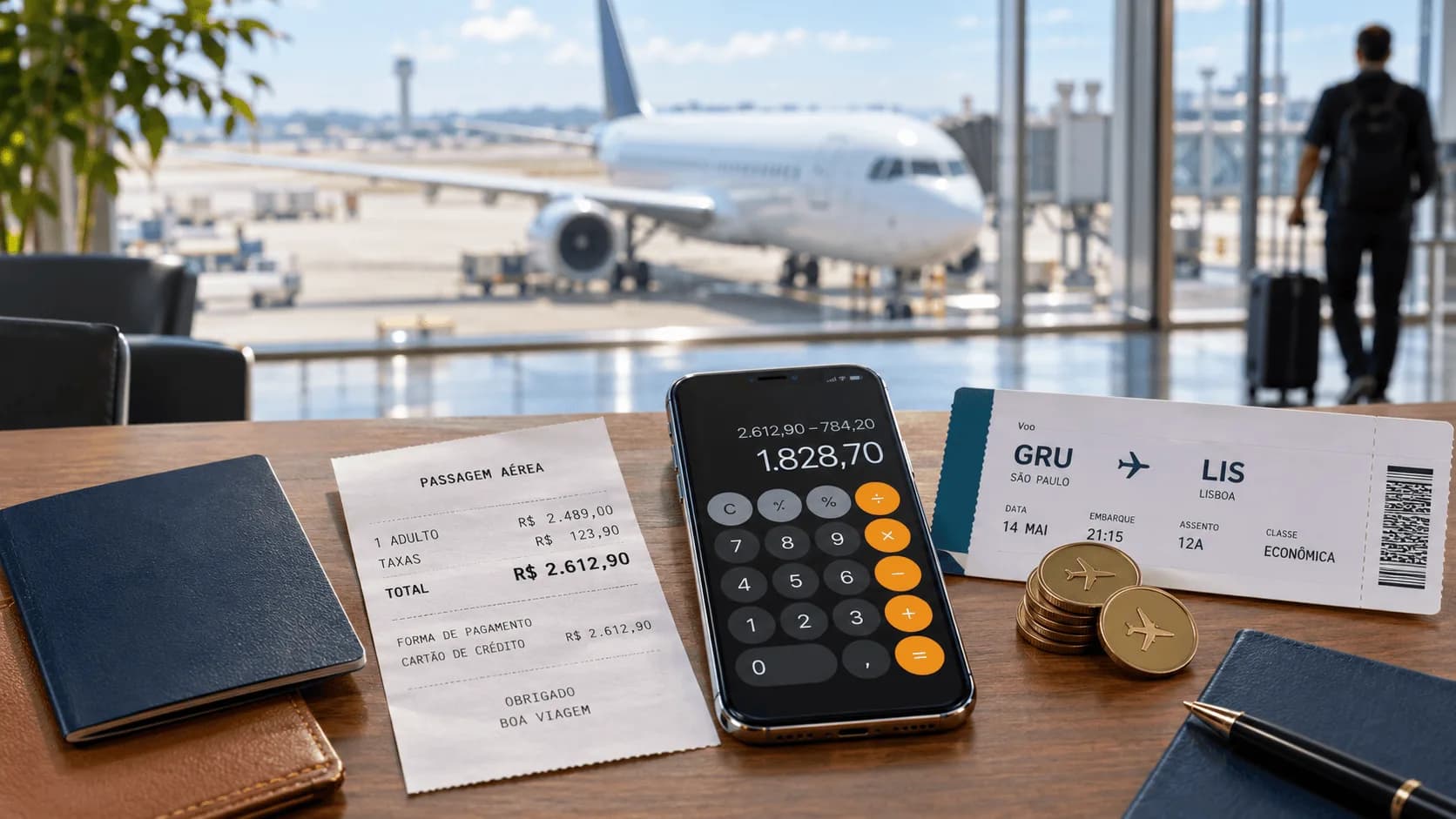 Como calcular o valor real de uma passagem com milhas