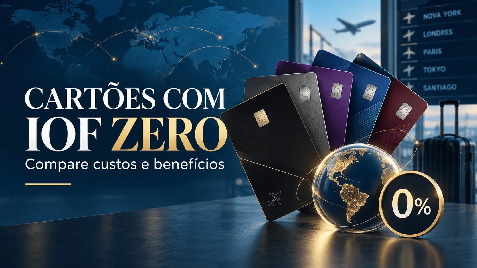 Cartões com IOF zero em 2026: lista completa e comparação