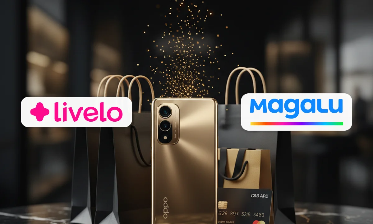 Magalu Livelo: Ganhe até 8 pontos por real na Magalu em produtos Oppo Reno 16!