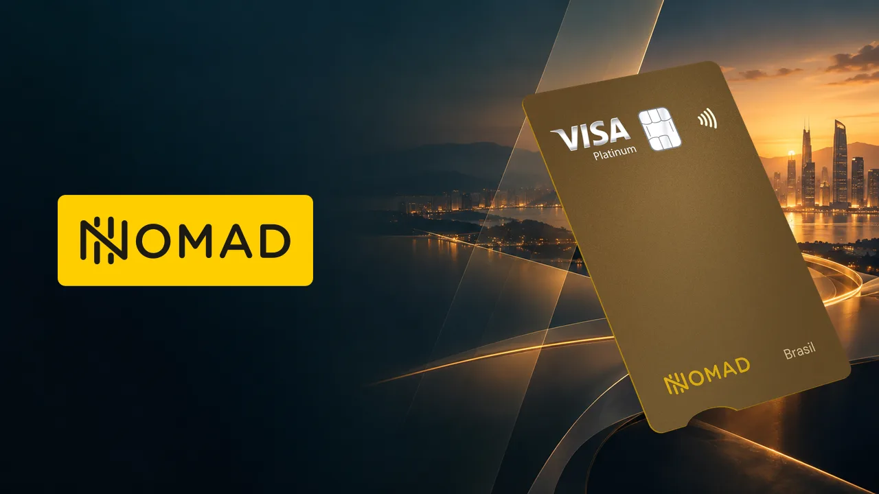 Nomad lança o Explorer Visa Platinum com pontos, cashback em dólar e acesso ao Lounge