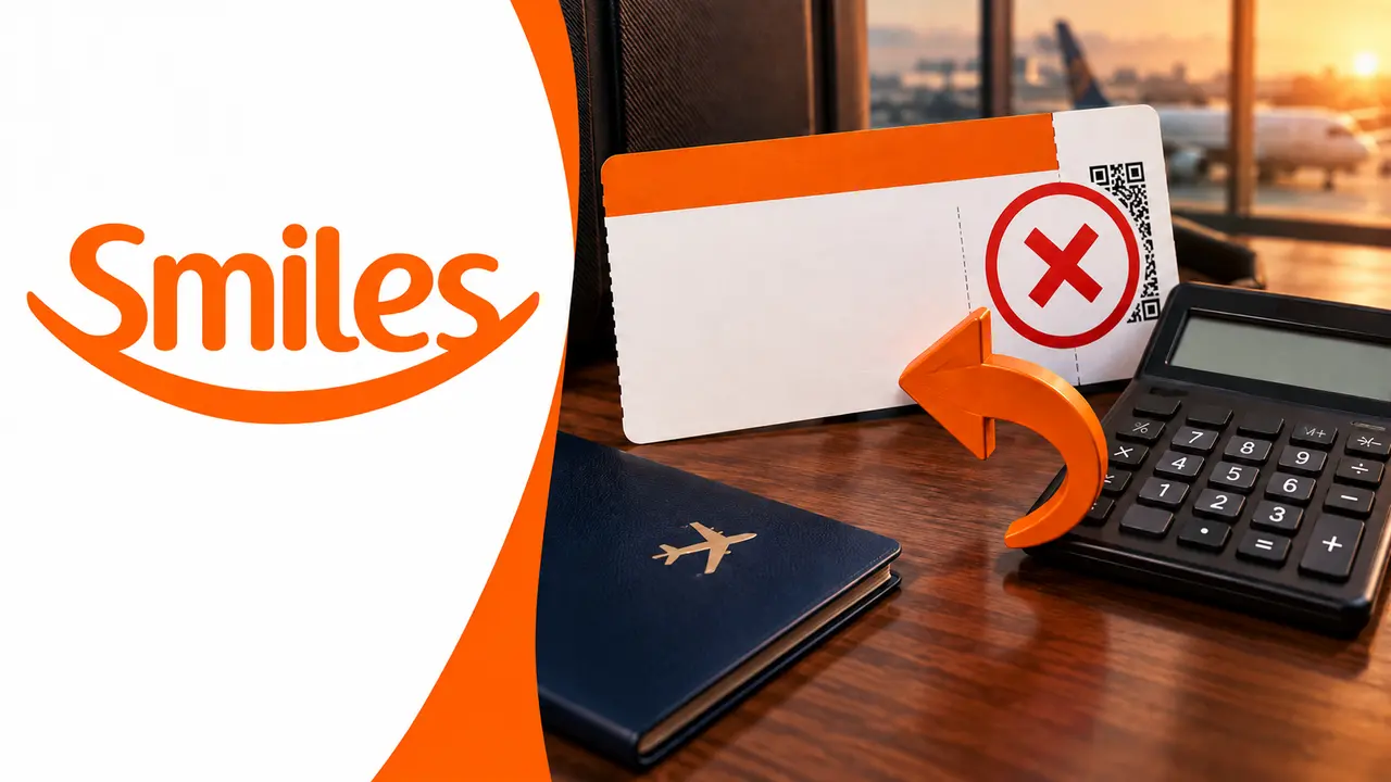 Cancelamento e reembolso na Smiles: taxas, regras e exemplos