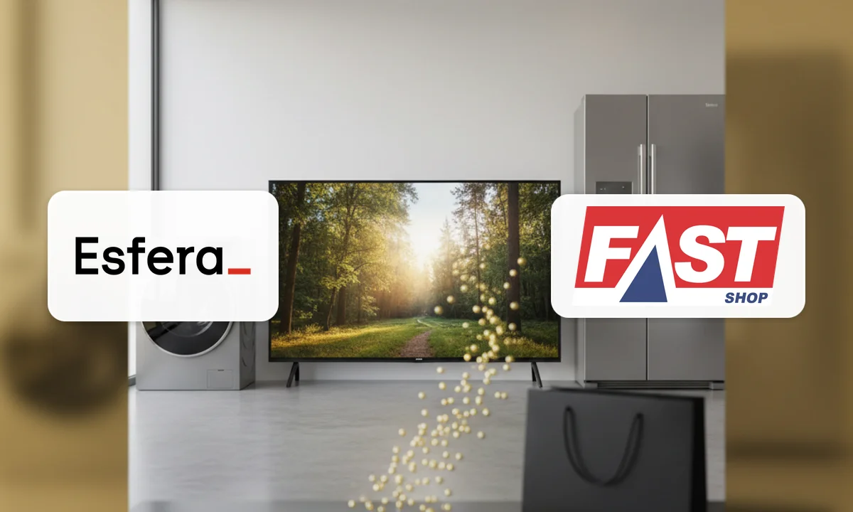 Fast Shop e Esfera: Ganhe 5 pontos a cada R$ 1 em produtos selecionados na Fast Shop Fast Shop e Esfera: Ganhe 5 pontos a cada R$ 1 em produtos selecionados na Fast Shop