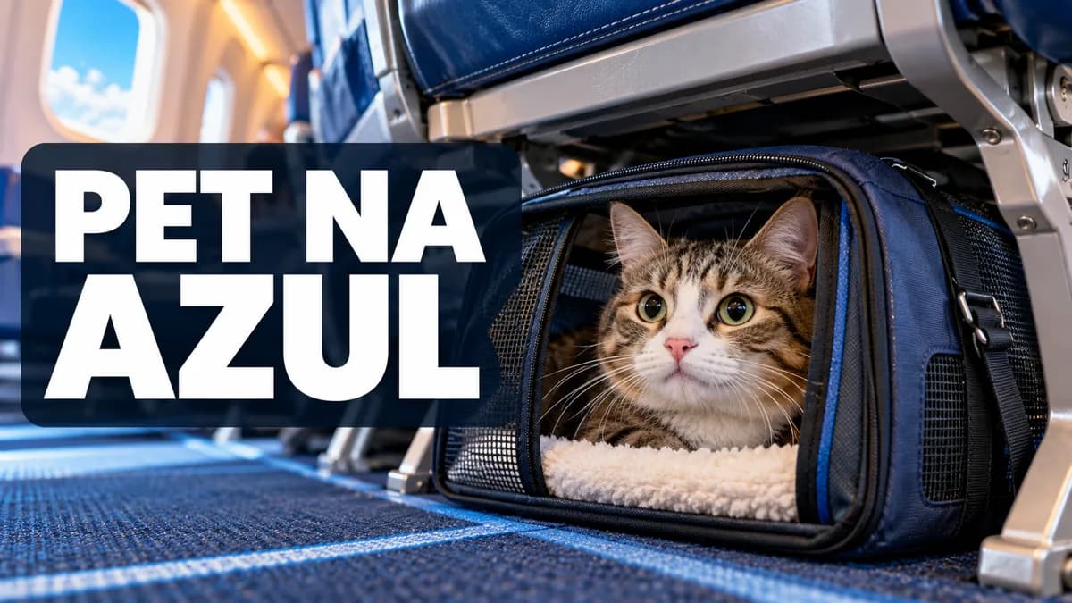 Viajar com pet na Azul: reserva, caixa, documentos e restrições