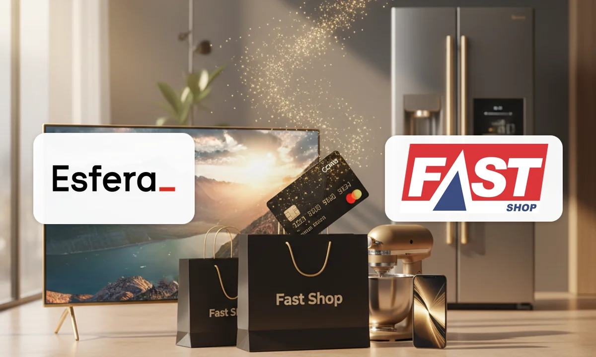 Esfera e Fast Shop: Ganhe até 5 pontos a cada real na Fast Shop em produtos selecionados! Esfera e Fast Shop: Ganhe até 5 pontos a cada real na Fast Shop em produtos selecionados!